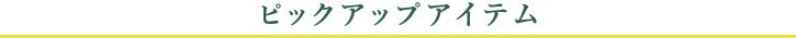 ピックアップアイテム