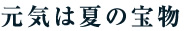 元気は夏の宝物