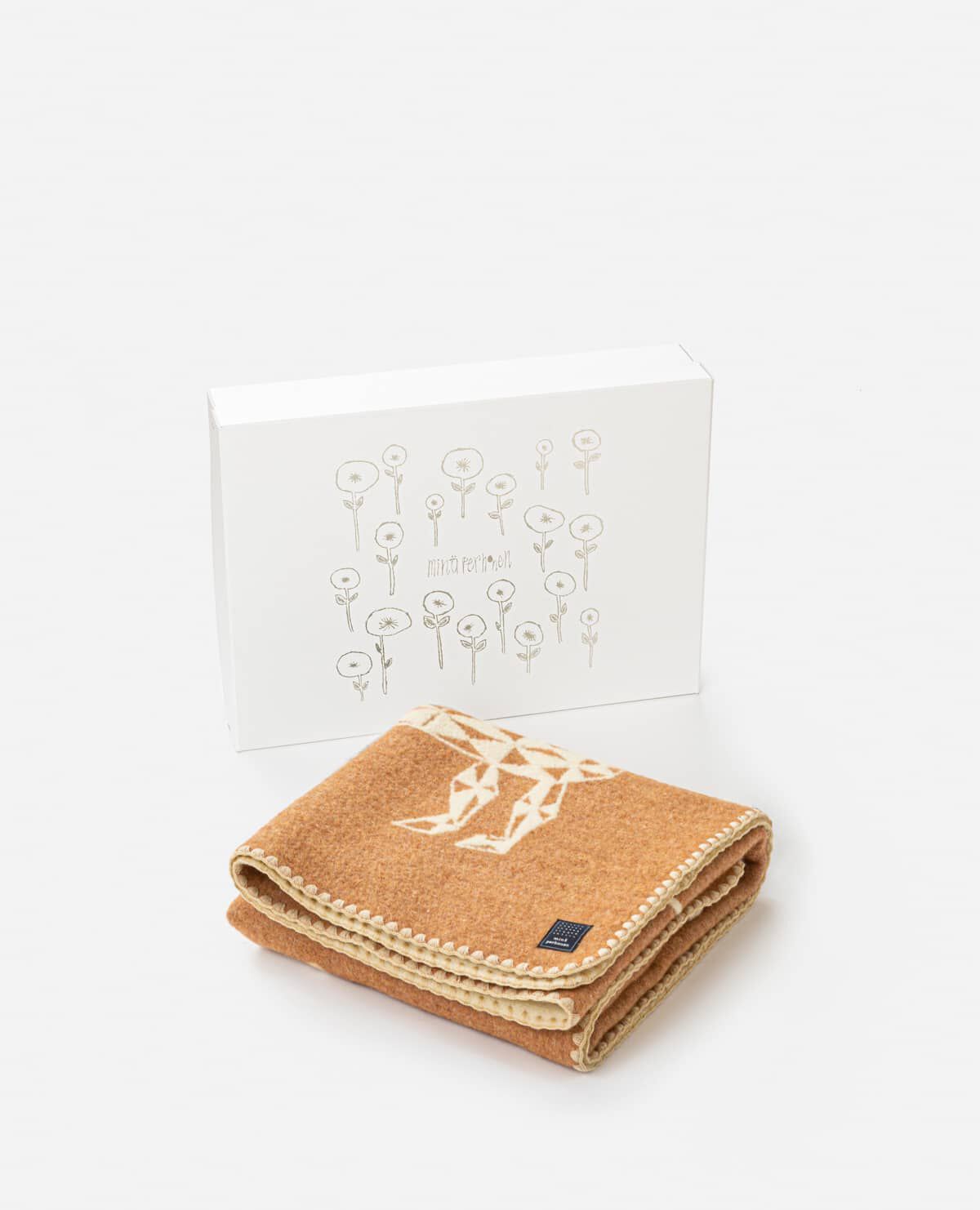 ｗｏｏｌ　ｂｌａｎｋｅｔ（ウールブランケット）　Ｔａｍａ（タマ）　猫　ギフトボックス付き