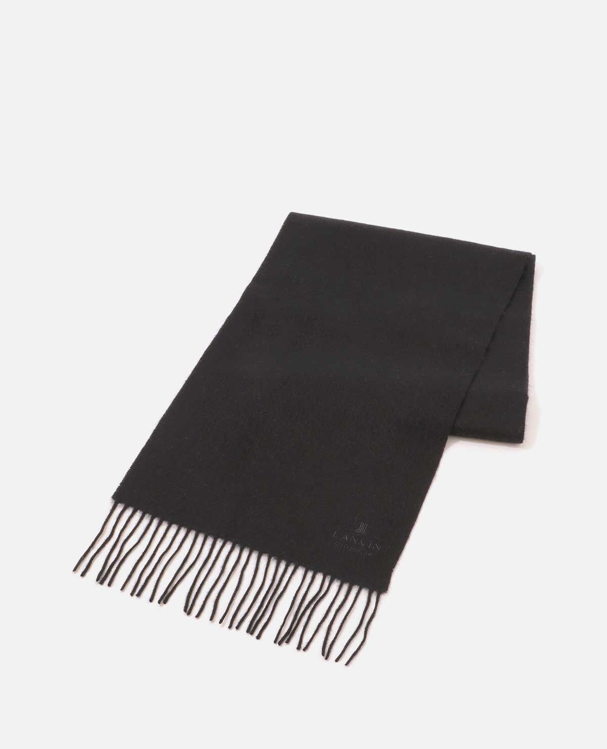 カシミヤ 無地 マフラー 刺繍|ランバン コレクション / LANVIN カシミヤ 無地 マフラー 刺繍|ランバン コレクション / LANVIN
