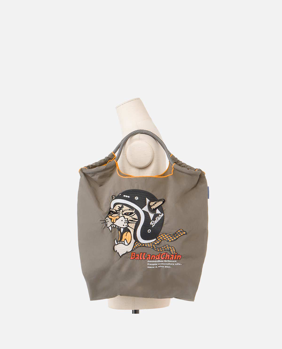 エコバッグ TIGER タイガーライダー Mサイズ グレー エコバッグ TIGER タイガーライダー Mサイズ グレー