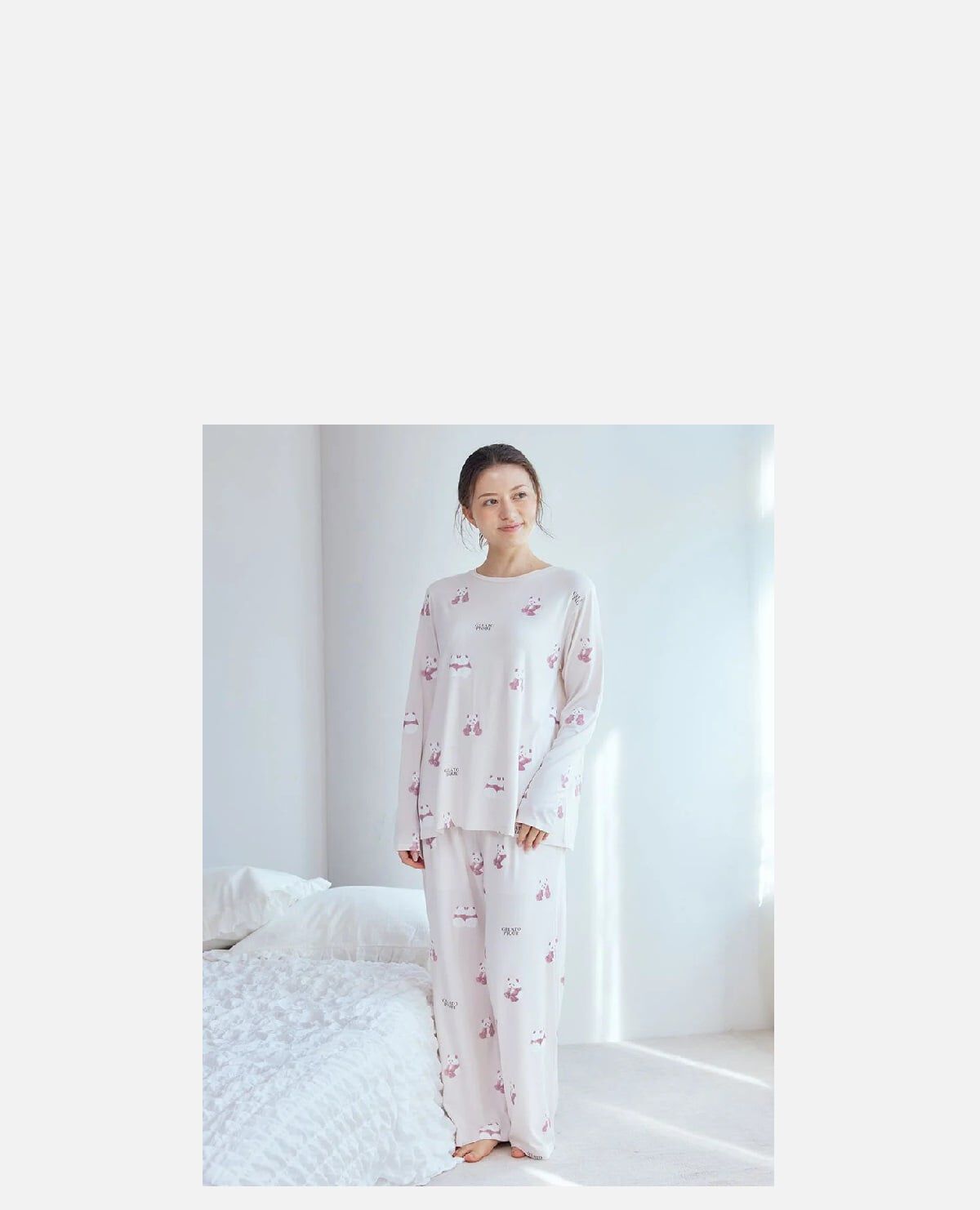 パンダ ルームウェア ( ロングTシャツ + ロングパンツ パンダ ルームウェア ( ロングTシャツ + ロングパンツ