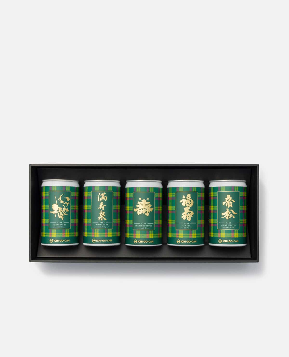 伊勢丹タータン 日本酒一合缶 5本セット(いづみ橋・満寿泉 伊勢丹タータン 日本酒一合缶 5本セット(いづみ橋・満寿泉