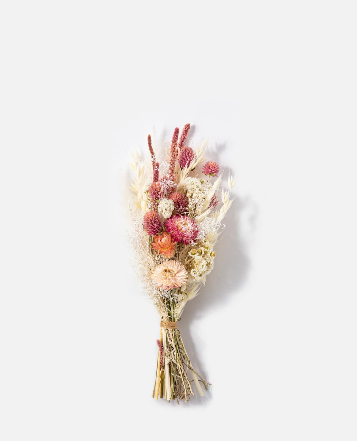 淡いピンク系ミニスワッグ 紙袋(花材おまかせ)|ティダ 淡いピンク系ミニスワッグ 紙袋(花材おまかせ)|ティダ