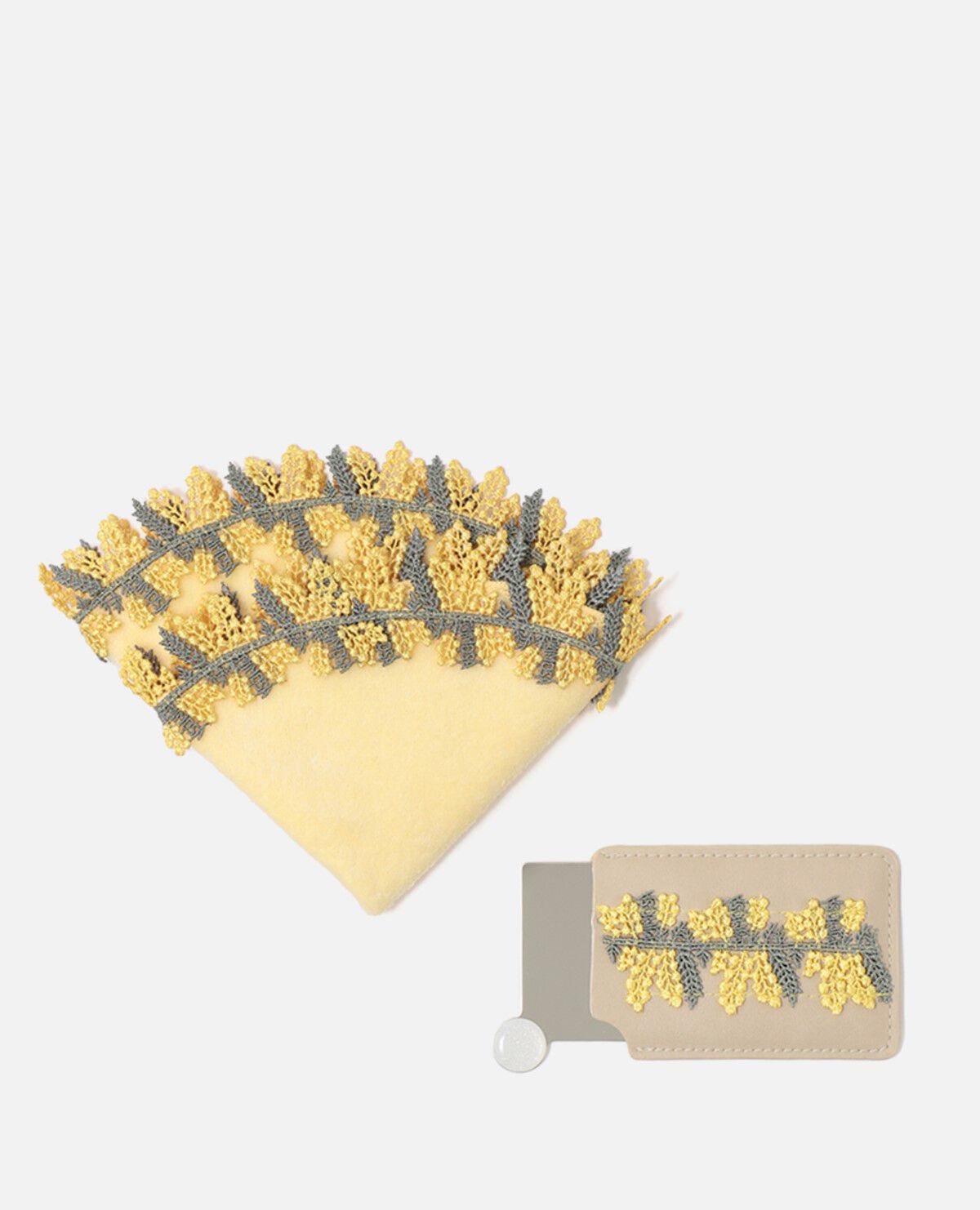 ミモザ レース シーズン タオルハンカチ ミラー セット|近沢 ミモザ レース シーズン タオルハンカチ ミラー セット|近沢