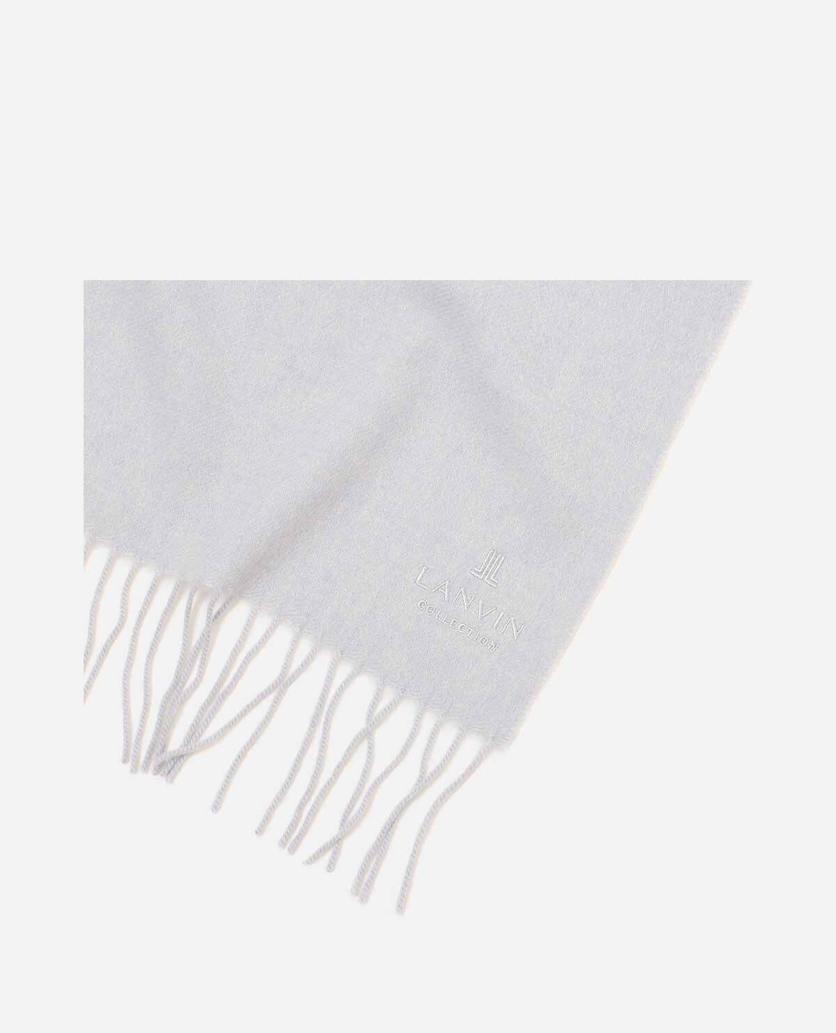 カシミヤ 無地 マフラー 刺繍|ランバン コレクション / LANVIN カシミヤ 無地 マフラー 刺繍|ランバン コレクション / LANVIN