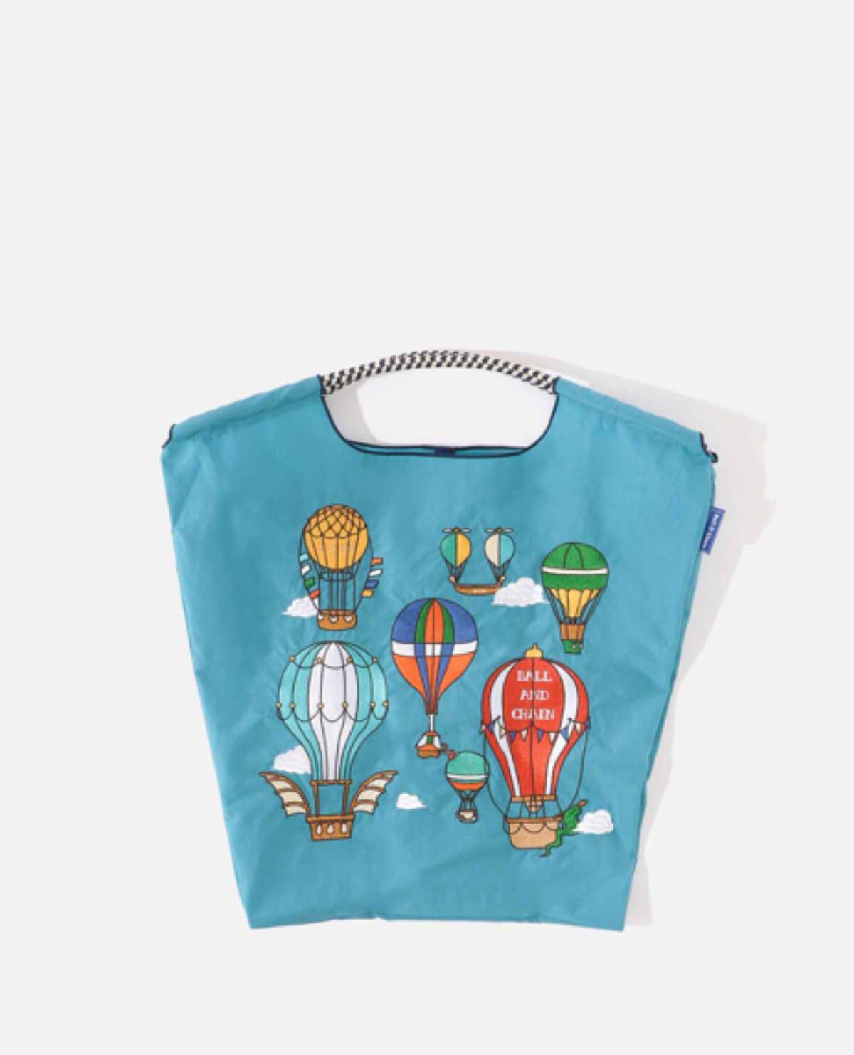エコバッグ BALOONS 気球 Mサイズ ターコイズ ブルー エコバッグ BALOONS 気球 Mサイズ ターコイズ ブルー