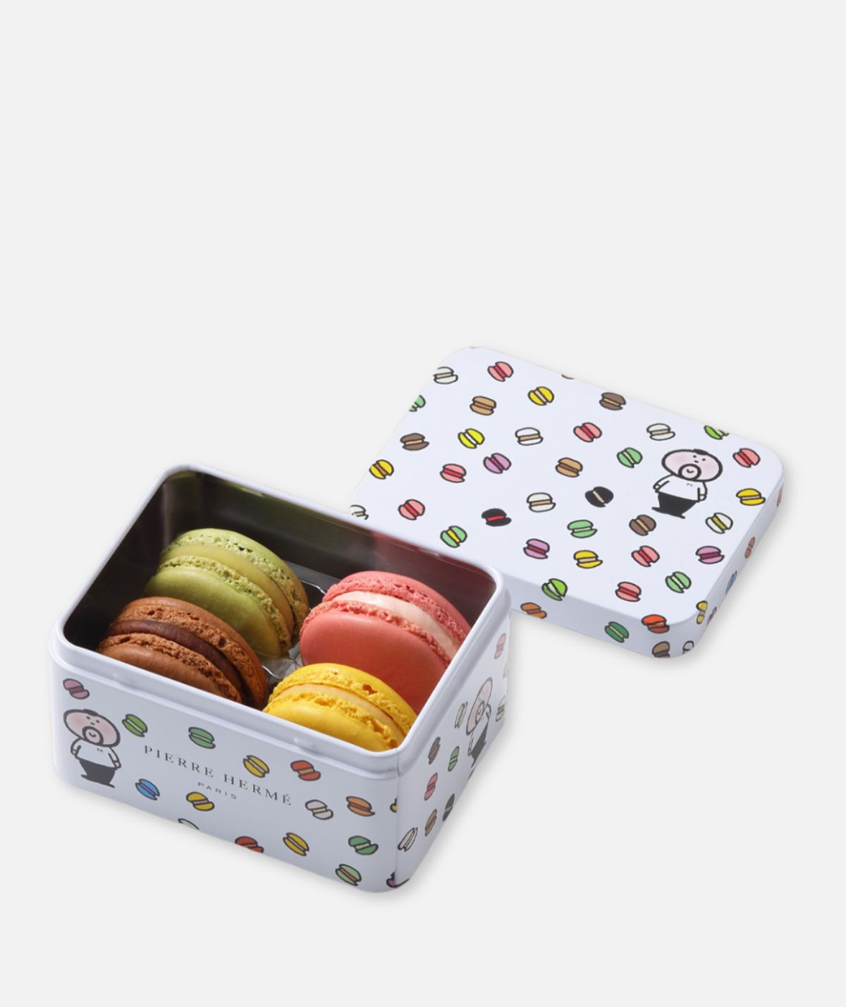 100%正規品 マカロン 4個詰合わせ（缶入り）｜ピエール・エルメ・パリ 菓子