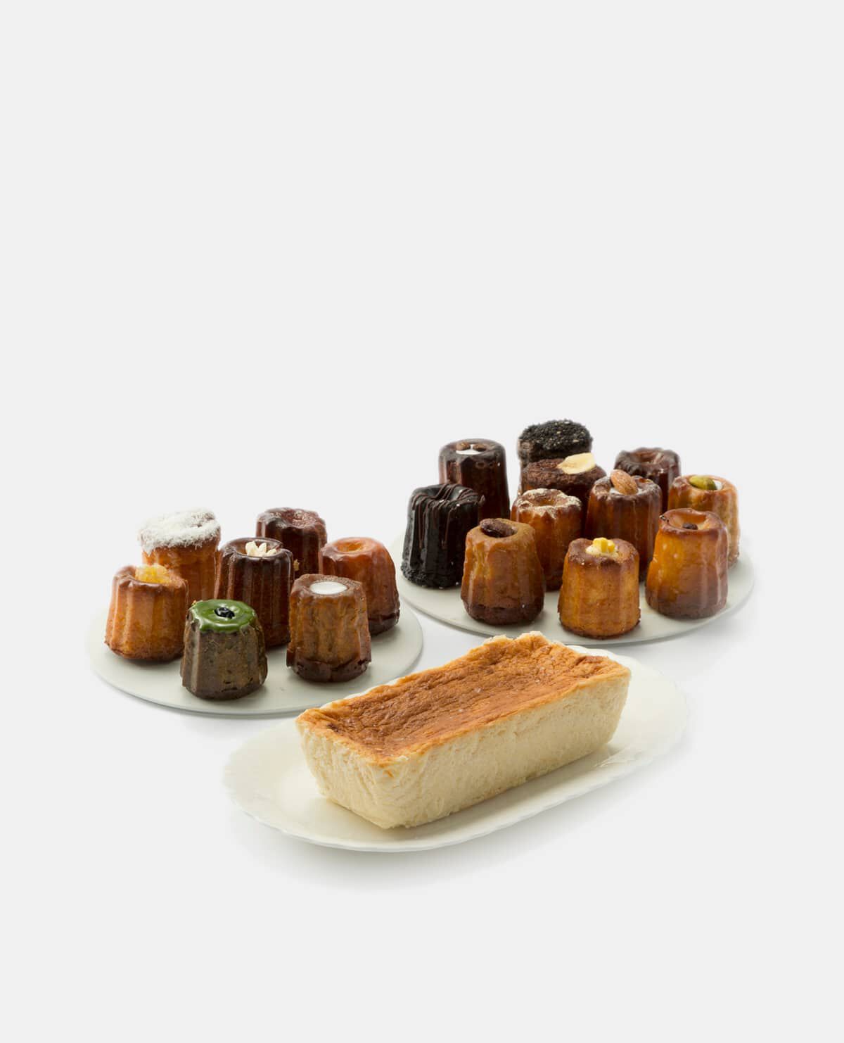 カヌレ１８種セット＆オリジナルチーズケーキのセット