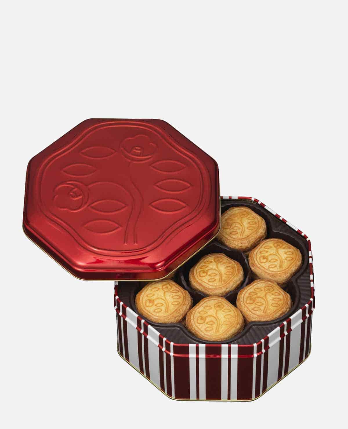 花椿ビスケット48枚入【赤缶】|資生堂パーラー 焼き菓子 花椿ビスケット48枚入【赤缶】|資生堂パーラー 焼き菓子