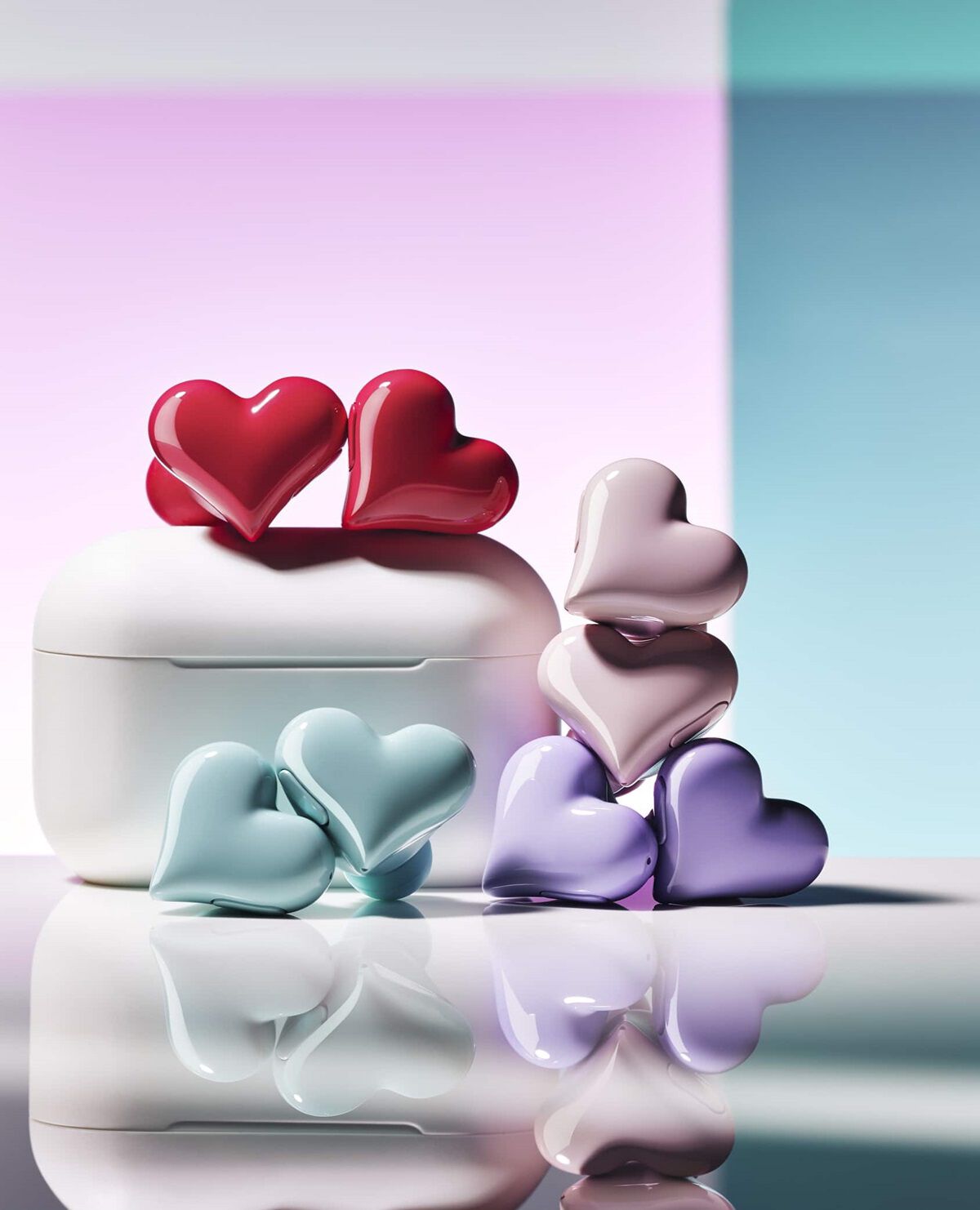 特別仕様 HeartBuds Earphone ハート型 特別仕様 HeartBuds Earphone ハート型