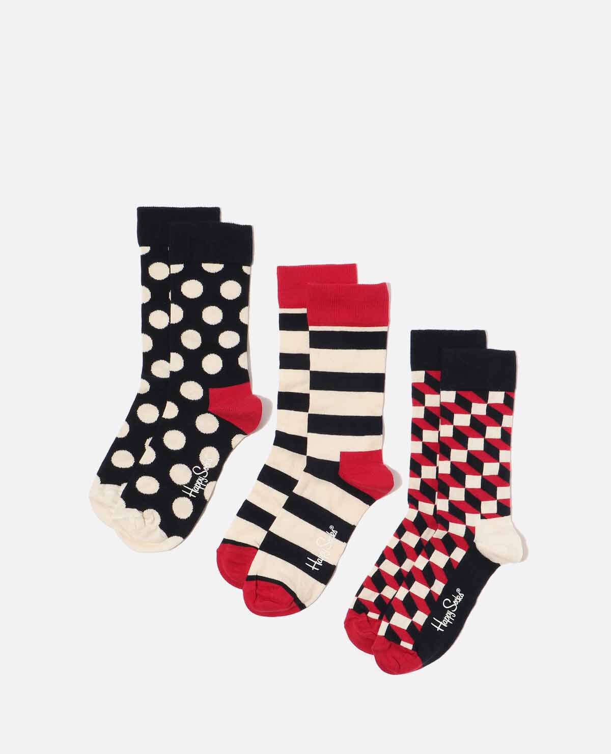 クラシック ネイビー 3足セット|ハッピーソックス / HAPPYSOCKS 靴下