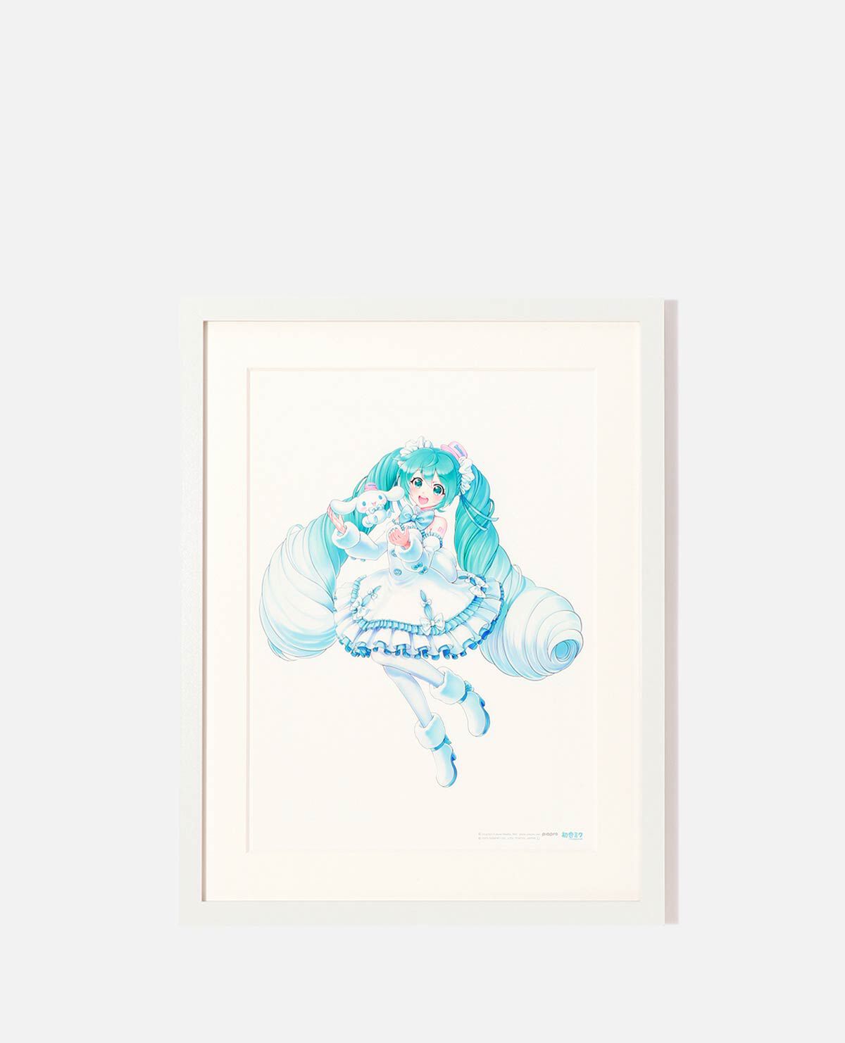 初音ミク シナモロール シナモン シナミク ジクレー ホワイト 初音ミク シナモロール シナモン シナミク ジクレー ホワイト