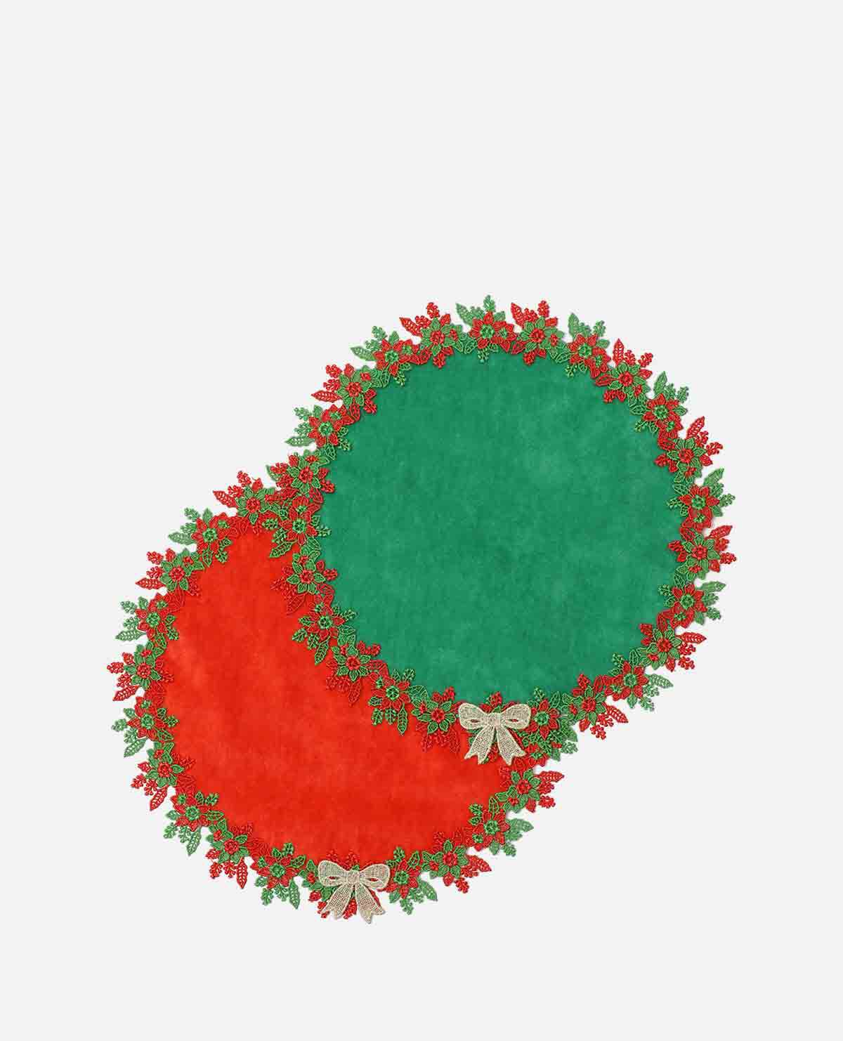 クリスマスリース レース シーズン タオルハンカチ セット|近沢 クリスマスリース レース シーズン タオルハンカチ セット|近沢