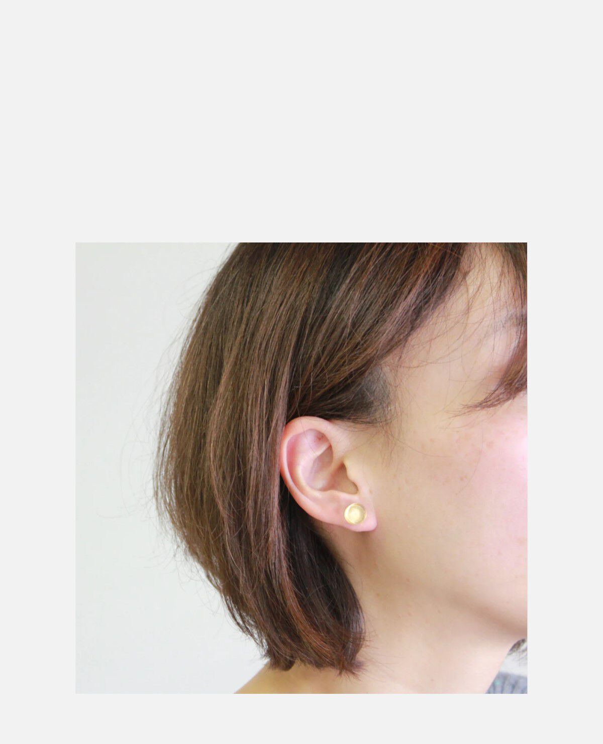箔　ピアス　丸　小
