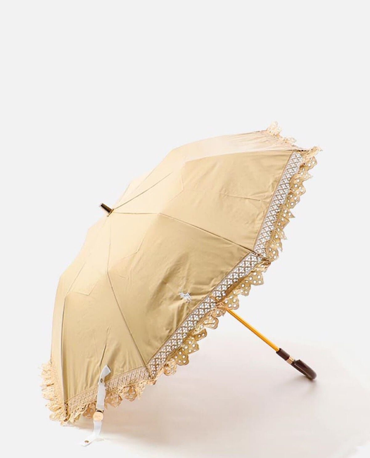 ポロ 晴雨兼用 傘 折りたたみ レース ブラウン|ポロ ラルフ ポロ 晴雨兼用 傘 折りたたみ レース ブラウン|ポロ ラルフ