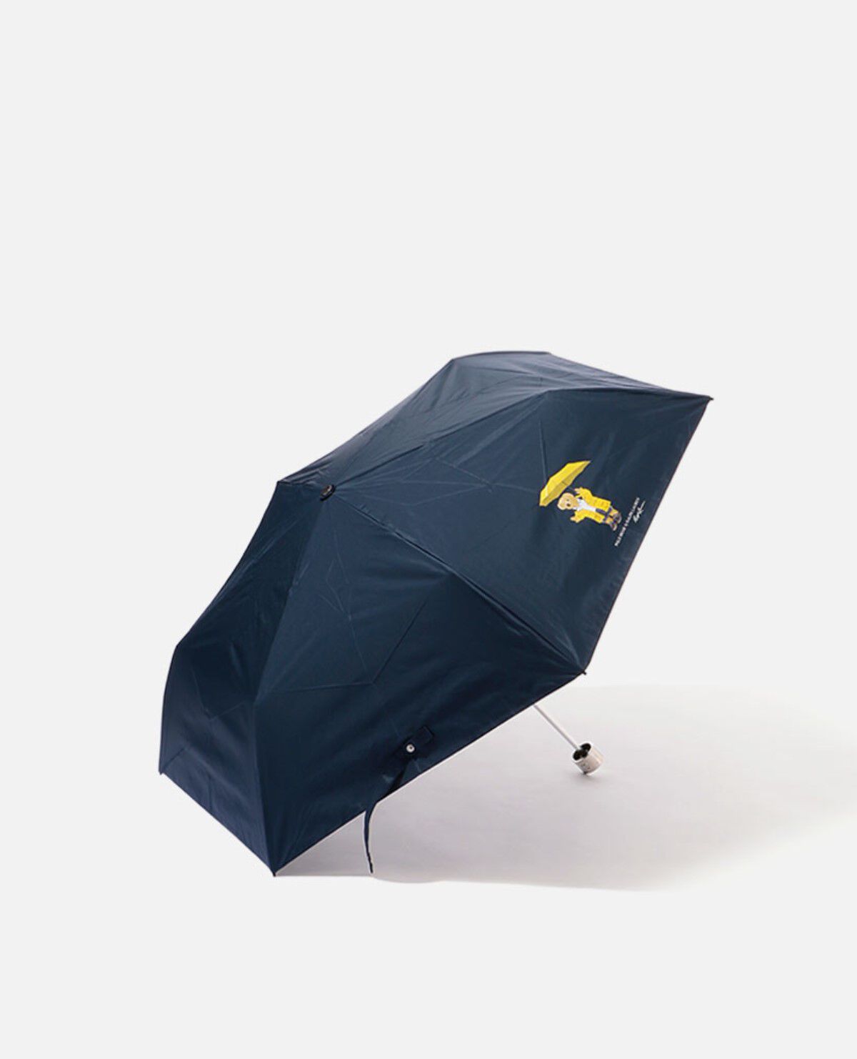 晴雨兼用 ミニ傘 傘 レインベア プリント ディープブルー|ポロ 晴雨兼用 ミニ傘 傘 レインベア プリント ディープブルー|ポロ