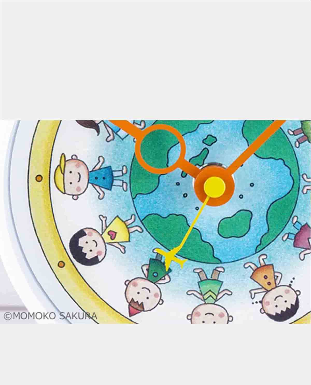 地球の子供たち クロック 時計 置き時計 ちびまる子ちゃん 地球の子供たち クロック 時計 置き時計 ちびまる子ちゃん