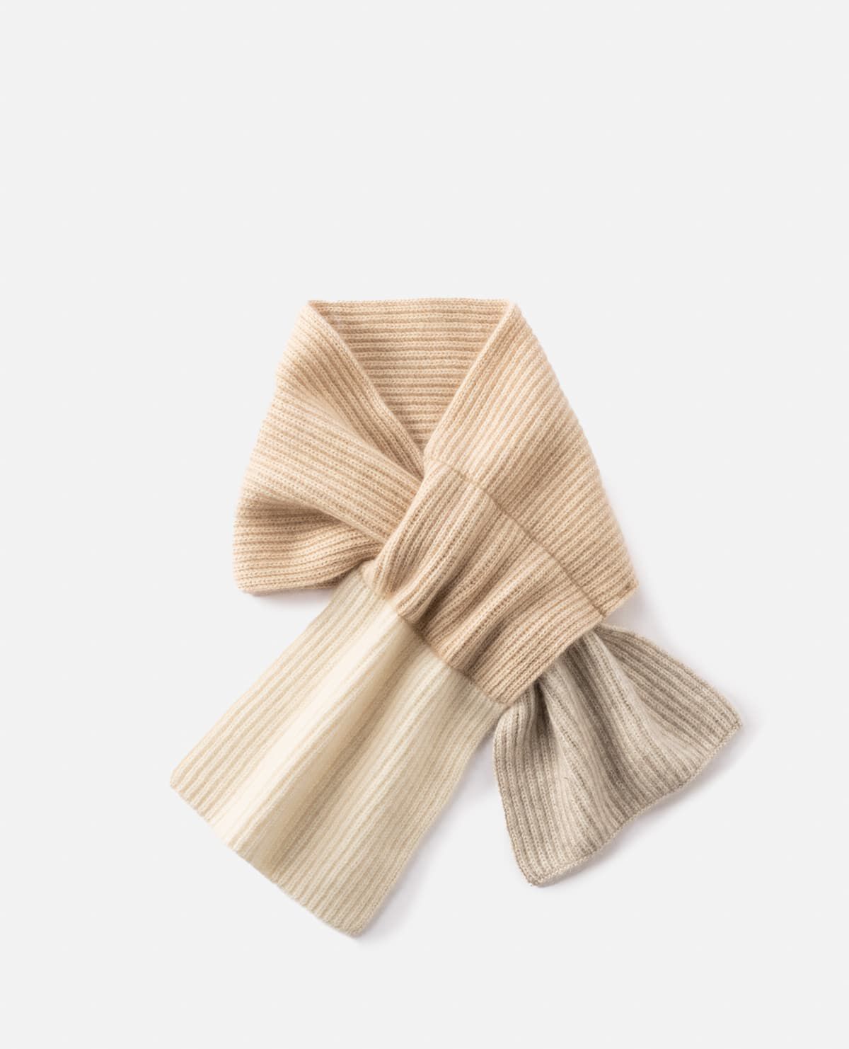 カシミヤ 差込み ニット マフラー|ナチュラルベーシック カシミヤ 差込み ニット マフラー|ナチュラルベーシック
