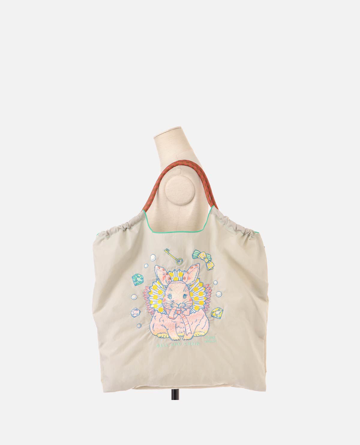エコバッグ ディー D.M.RABBIT うさぎ ラビット L エコバッグ ディー D.M.RABBIT うさぎ ラビット L