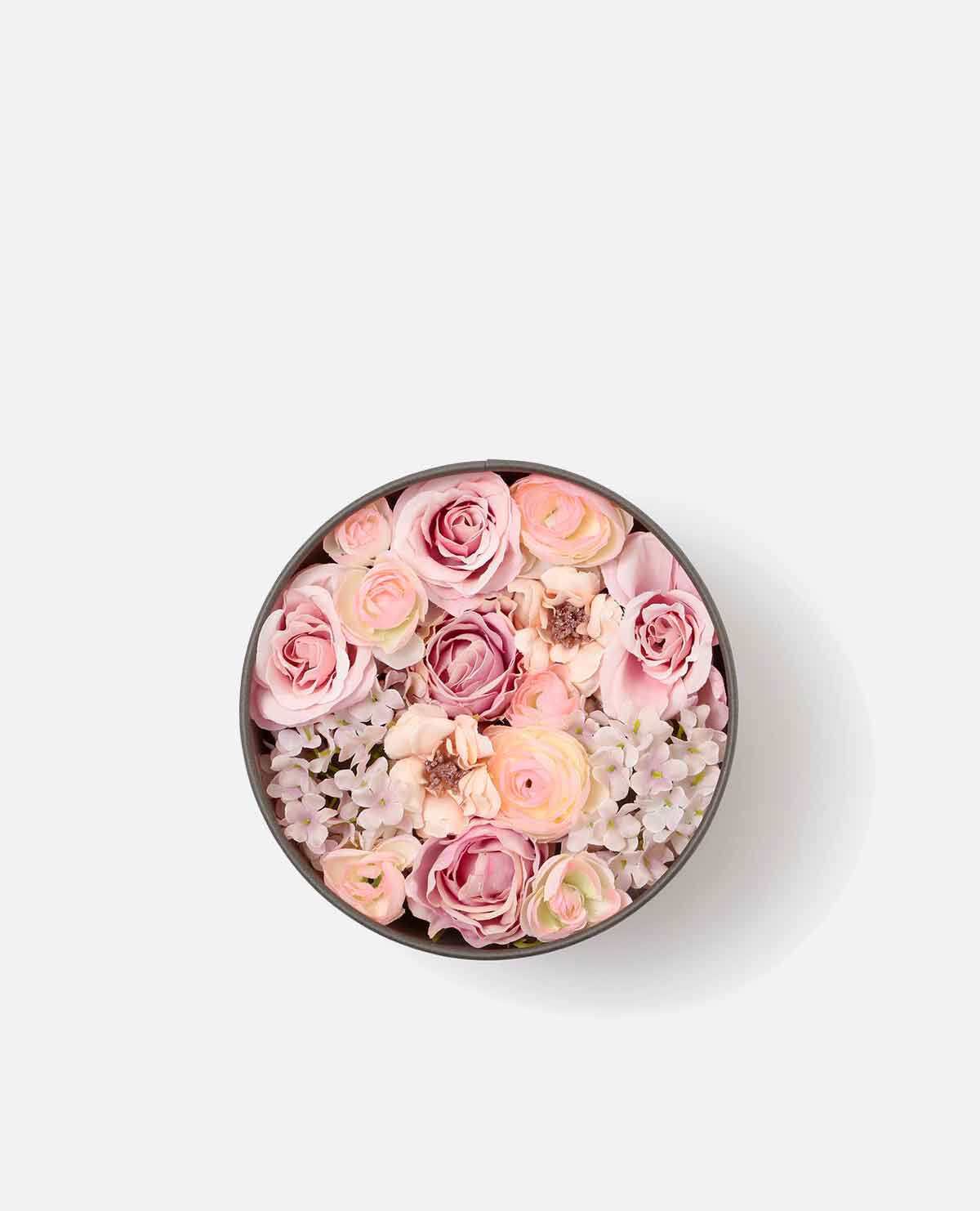 造花　花　お誕生日　おめでとう　チャコール