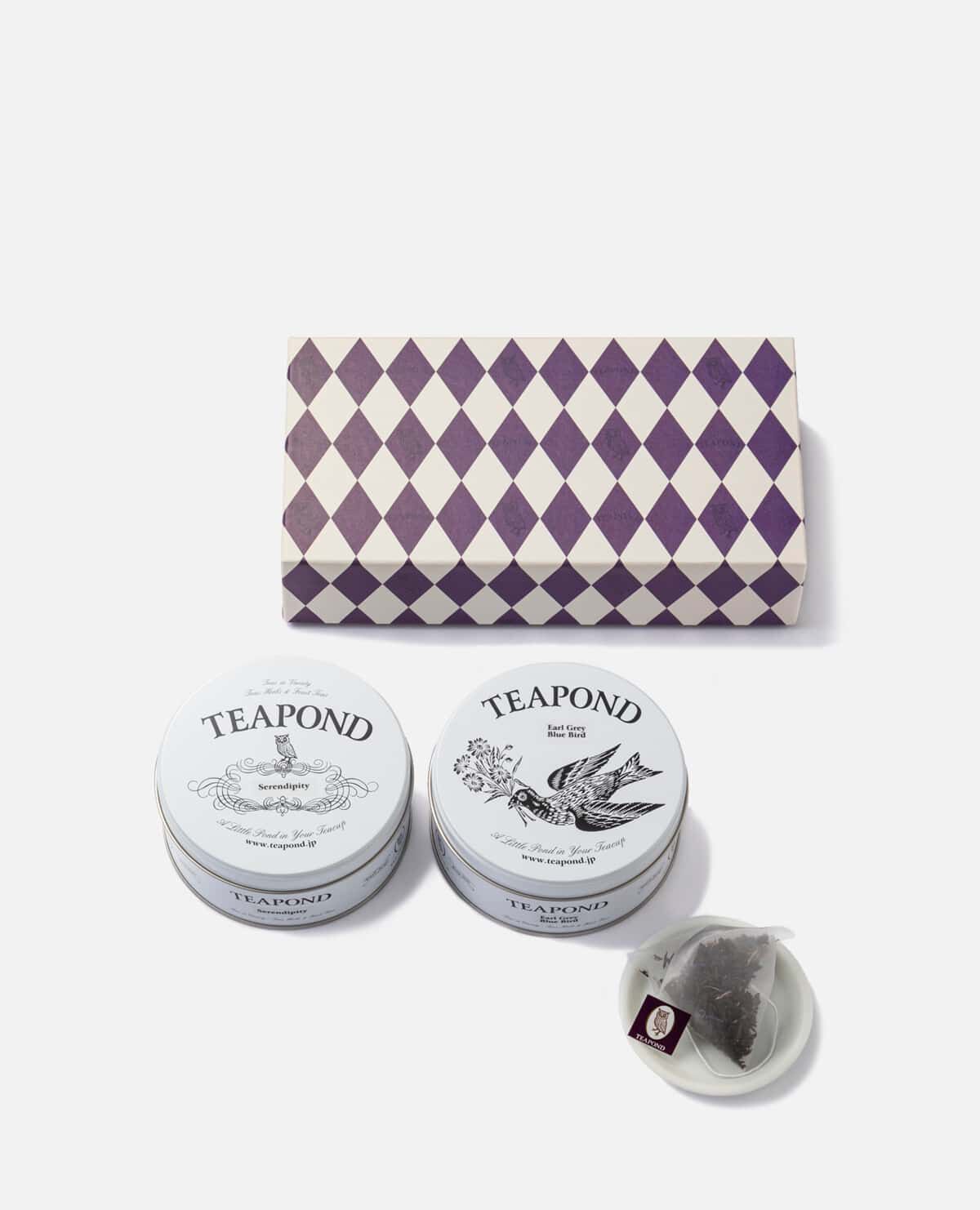セレンディピティ＆アールグレイブルーバード　缶入り　ティーバッグギフトセット（ＴＥＡＰＯＮＤ紅茶）