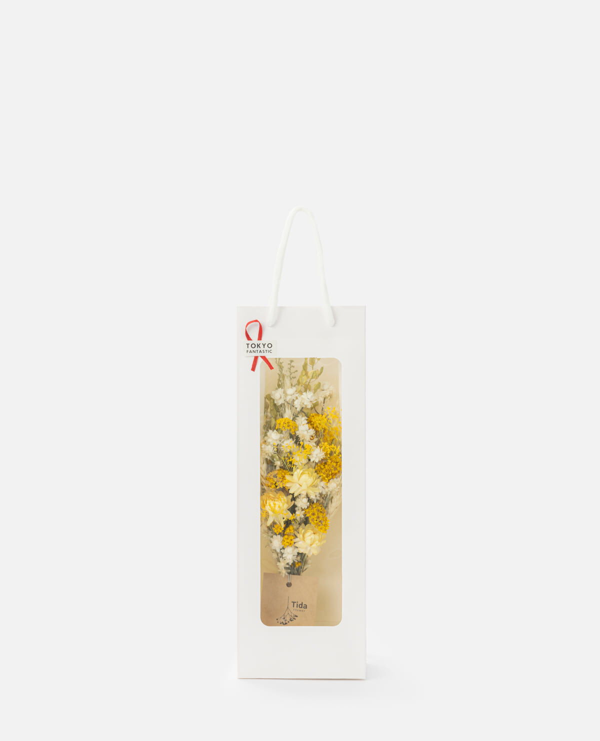 イエロー系ミニスワッグ 紙袋(花材おまかせ)|ティダフラワー イエロー系ミニスワッグ 紙袋(花材おまかせ)|ティダフラワー