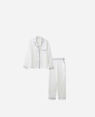シルクサテンパジャマ レディース長袖&ロングパンツ シルクサテンパジャマ レディース長袖&ロングパンツ